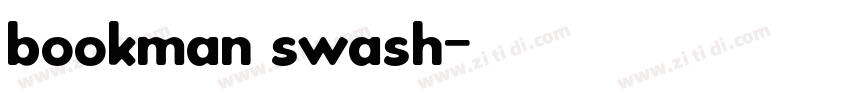 bookman swash字体转换